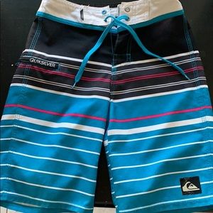 Boys size 22 waist Quicksilver board shorts